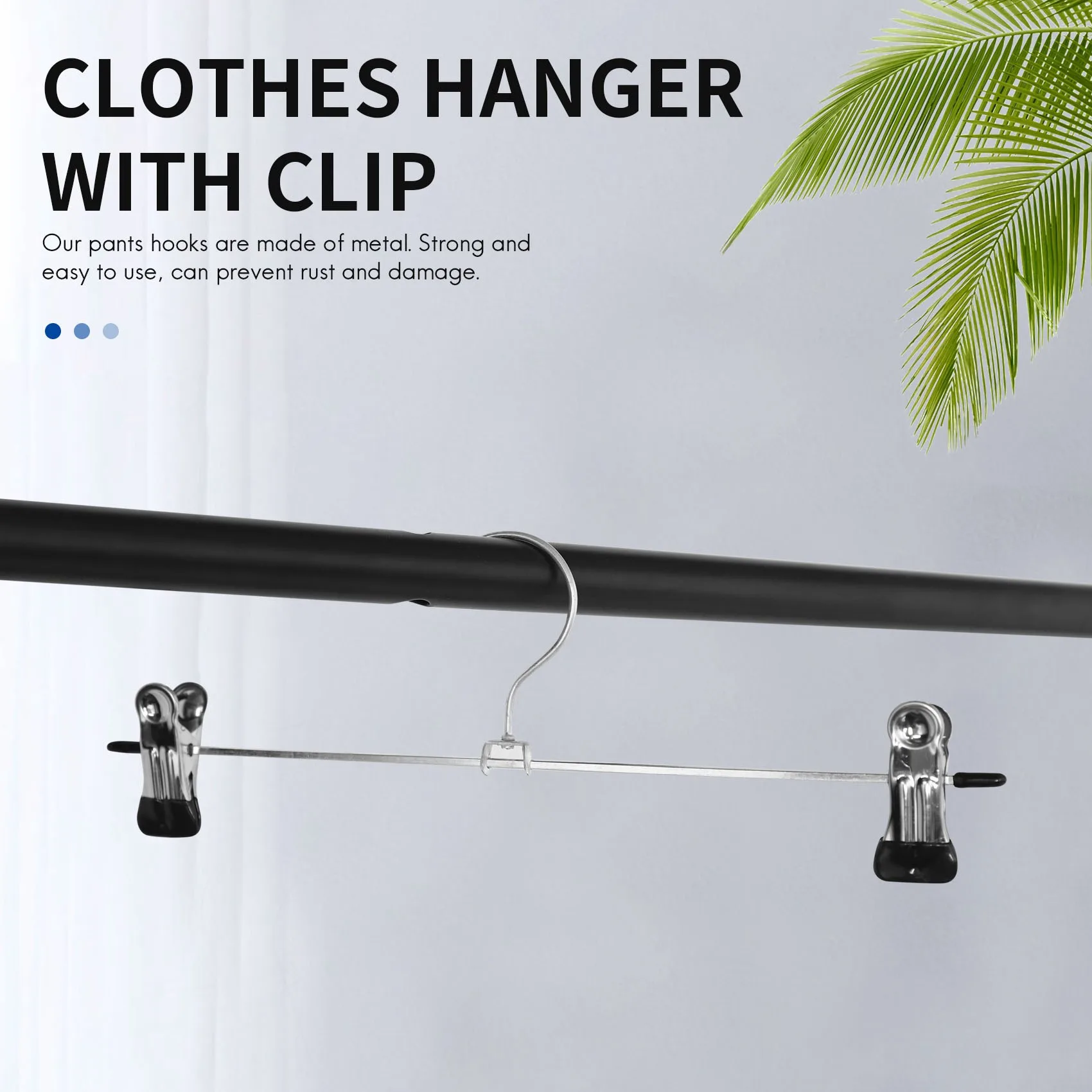 24 PCS Skirt Hangers with Clips, Pants Hanger Metal Pant Hangers Space Saving for Pants Skirts Clothes