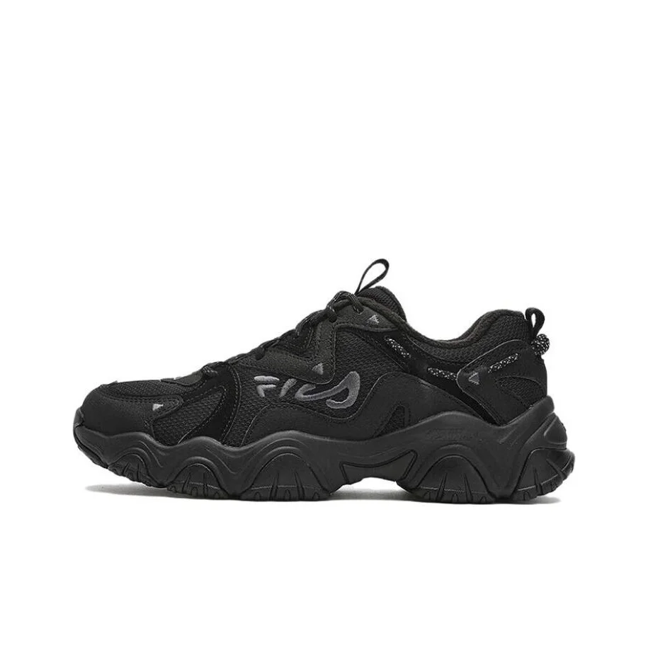 FILA Fluid 4 Cat Paw 4.0 We Fleece Textile, Synthetic Leather Low top Casual Shoes Women's Black F12W342133FBK