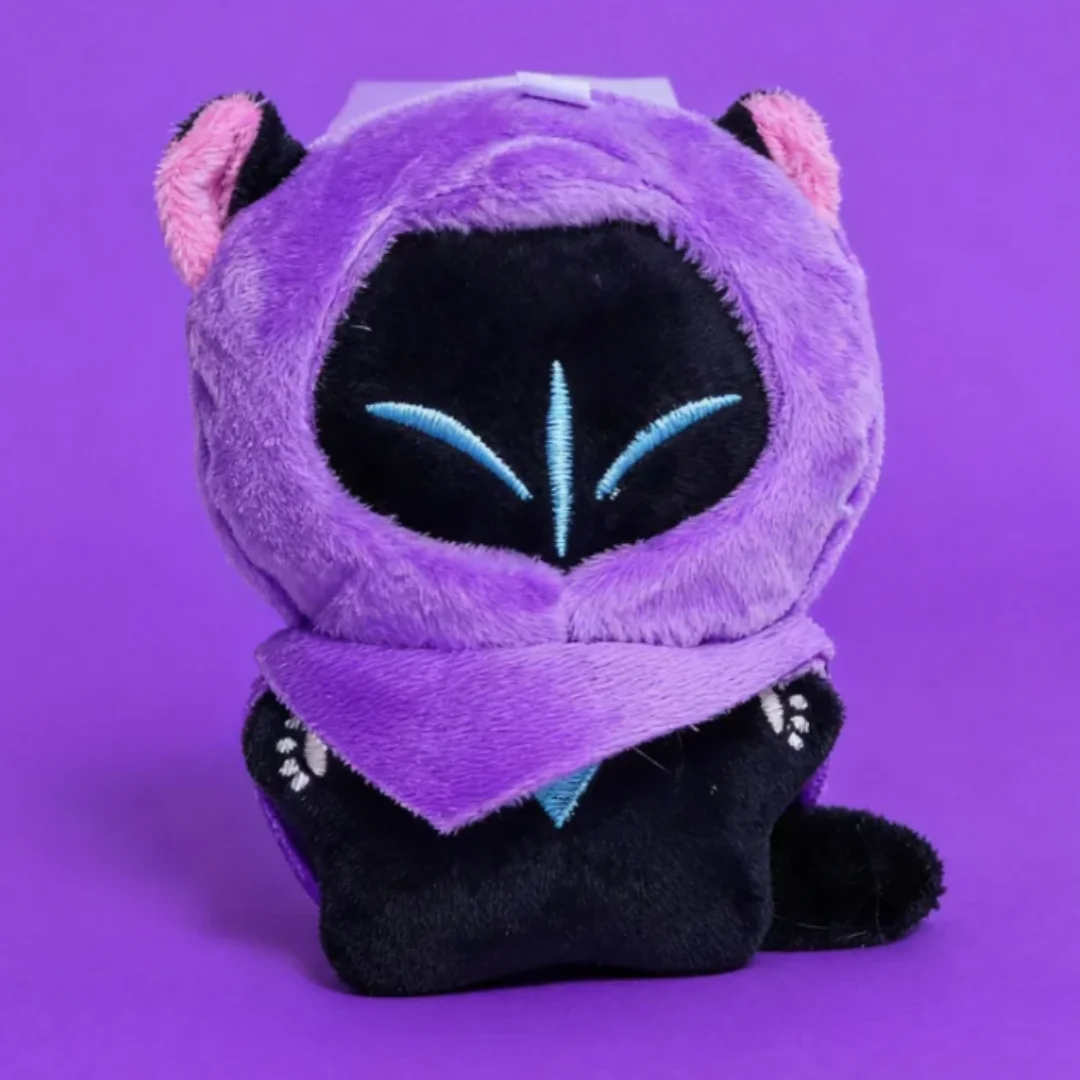 

Плюшевая игрушка Omen Cat из игры VALORANT, милая мягкая кукла для детей и фанатов, идеальный подарок на день рождения, украшение для дома