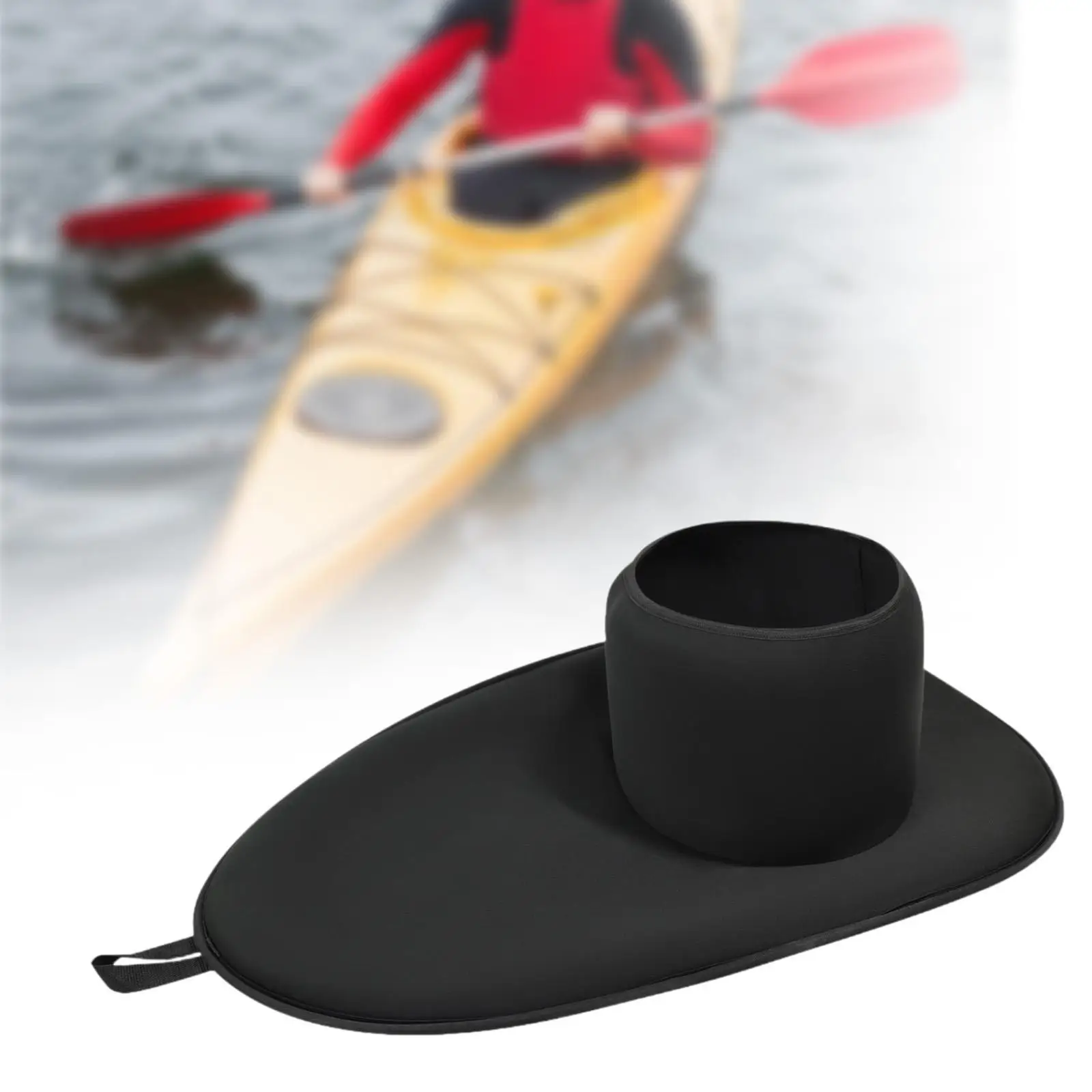 Adjustable Kayak Spray Skirt Waterproof SBR Fabric Cover Universal Fit for Inflatable Kayak Canoe Outdoor Paddling