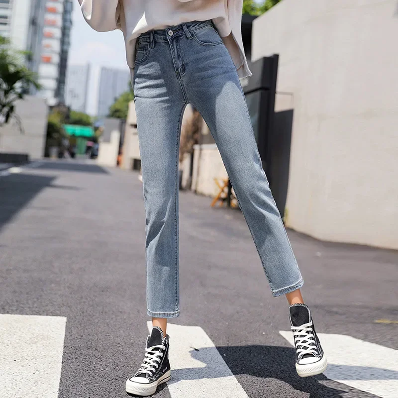 

Jeans Women Autumn 2024 Loose High Waist Straight Tube Ankle Length Radish Boyfriend Y2k Cargo Pants Women Clothes Streetwear