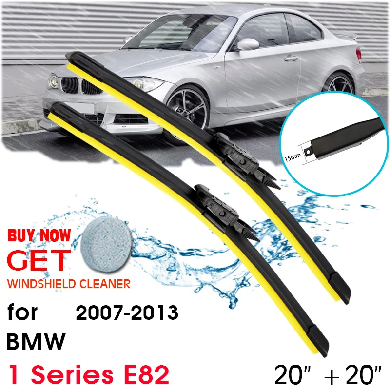 

Car Window Windshield Rubber Silicon Refill Wiper For BMW 1 Series E82 2007-2013 LHD / RHD 20"+20" Car Accessories