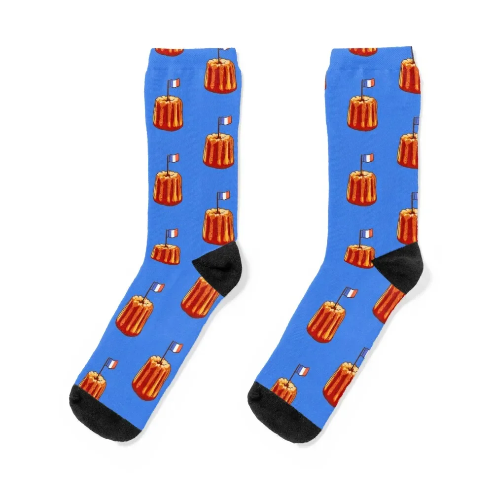 

Canelé bordelais french pastry Socks custom sports hiking sport gift Ladies Socks Men's