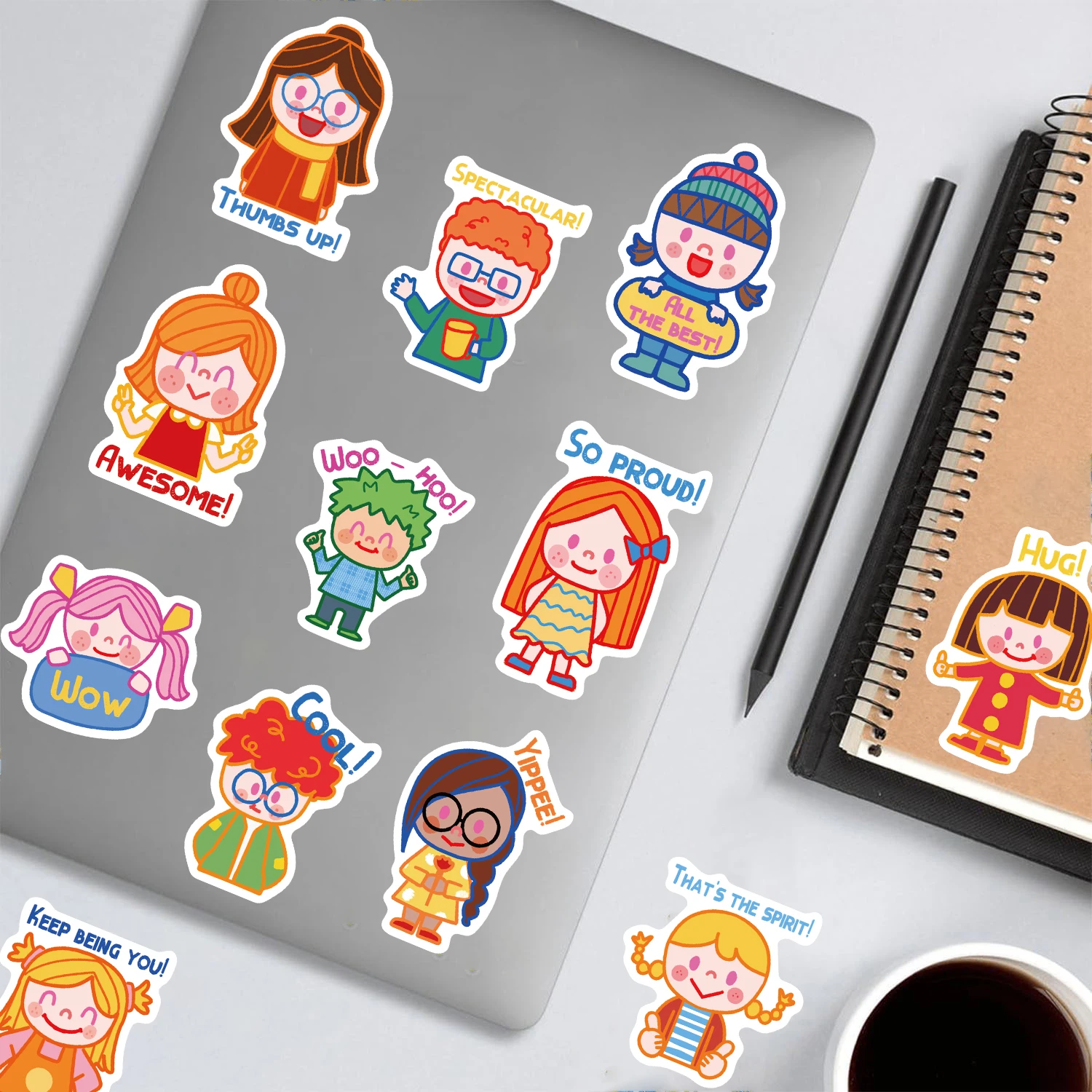 50PCS Encourage Small People Sticker Comfortable Creative Streetwear Modern Laptop Harajuku Luggage Popular Guitar Decor