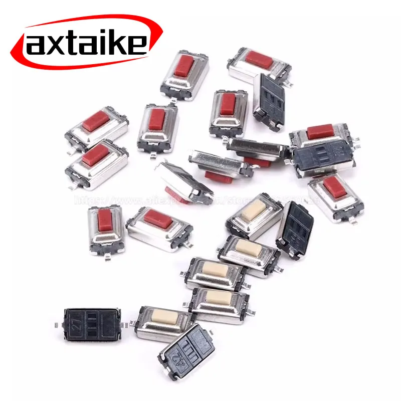 

20PCS/LOT Tact Touch Micro Switch 3X6X2.5 Tactile Push Button Switch 3*6*2.5 mm SMD 2 Pin Self-reset Momentary For MP3 MP4