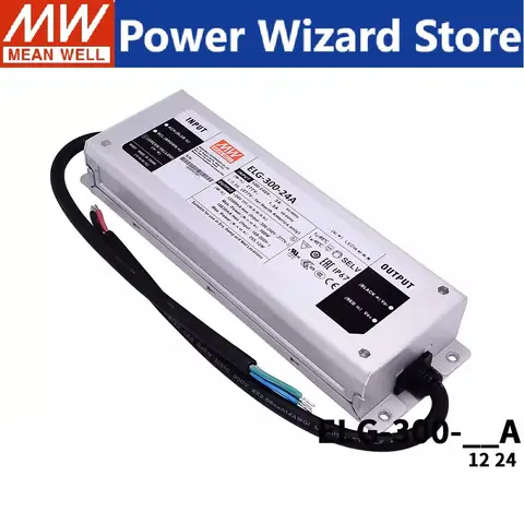 MEAN WELL LED alimentation à découpage à courant constant ELG-300-12A ELG-300-24A ELG-300-12A/24A 12V24V éclairage réglable