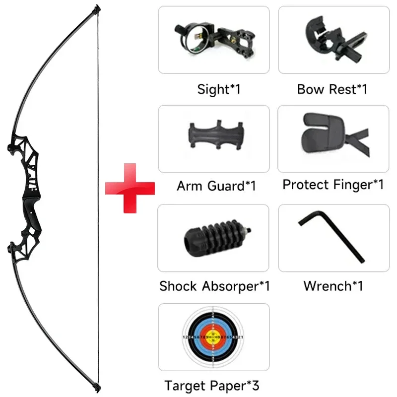 30-50LBS Aiming Compound Bow Split Straight Pull Bow Metal Grip Outdoor Hunting Shooting Target Training Bows Acessories