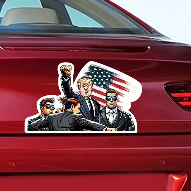 

Funny Stickers Cartoon Figure Flag Car Hilarious Cling 10 Pieces Laptop Accessories Car Bumper Window Decorations Funny Clings