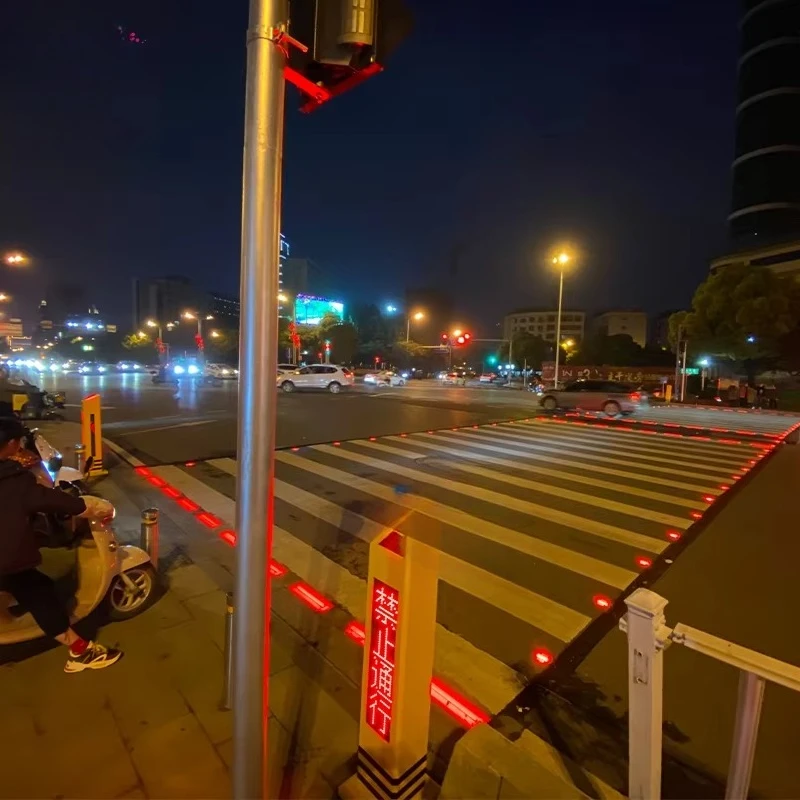 New Design Intelligent Pressure Resistant Zebra Crossing Lights Pedestrian Crossing Ground Traffic Warning Lights