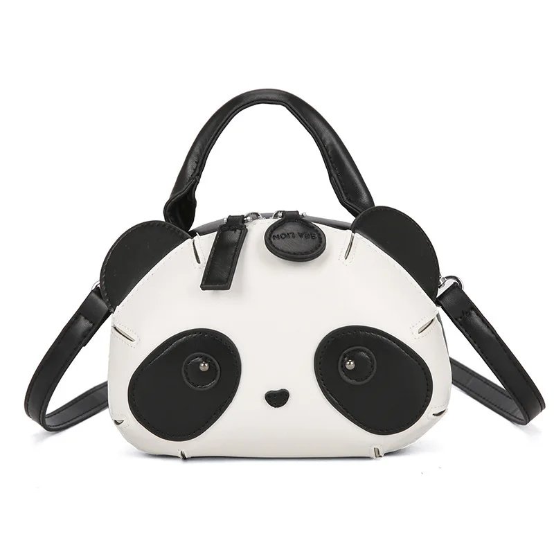 Little Panda 2024 New Trendy And Versatile Girl Crossbody Shoulder Cartoon Bag，Children's Bag, Student Bag