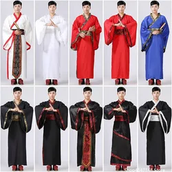 Hanfu Costumes Male Tang Dynasty Han Hero Stage Emperor Mens Hanfu Chinese Style Traditional Chinese Clothing for Man Cosplay