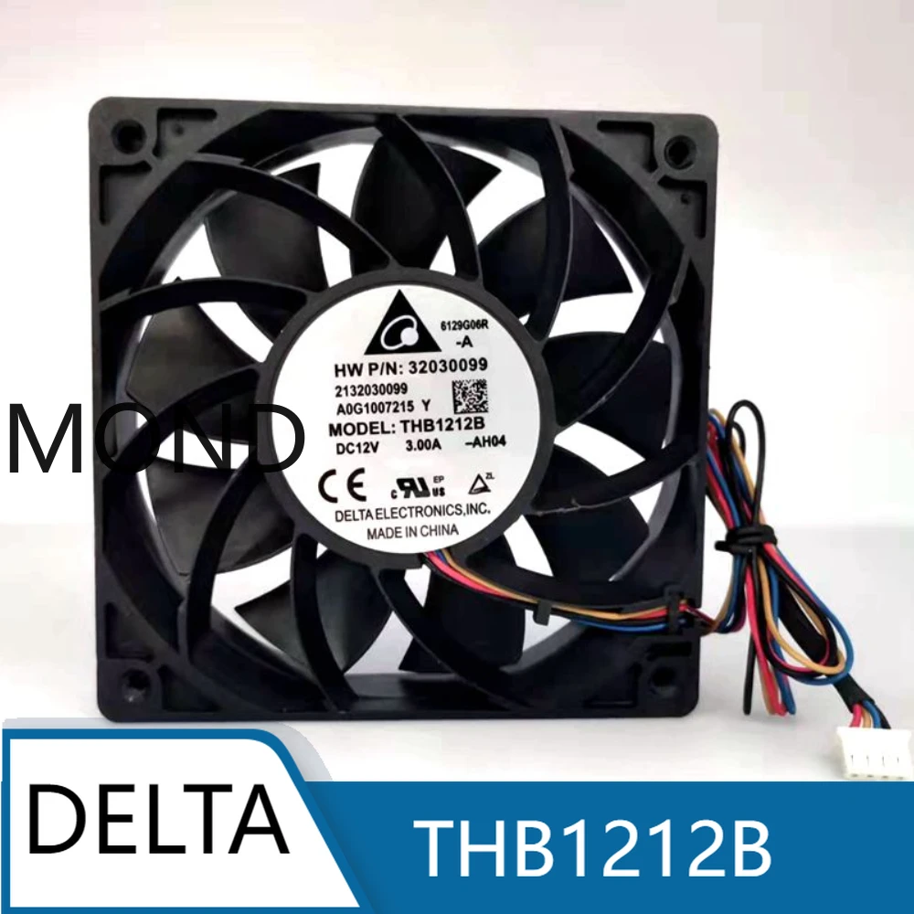 THB1212B Delta 12025 Fan 12V Computer Case Fan 12CM High Air Volume Ultra-thin High-speed Violent Cooling Fan