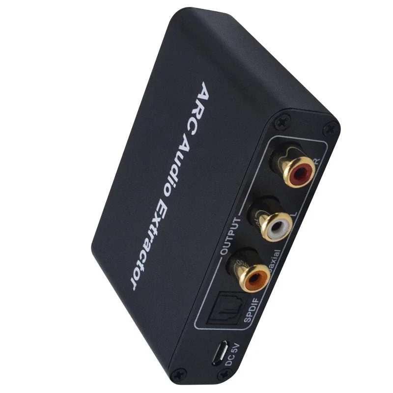 HDMI ARC Audio Extractor DAC ARC L/R Coaxial SPDIF Jack Extractor Return Channel Converter For Fiber RCA 3.5mm Headphone for TV