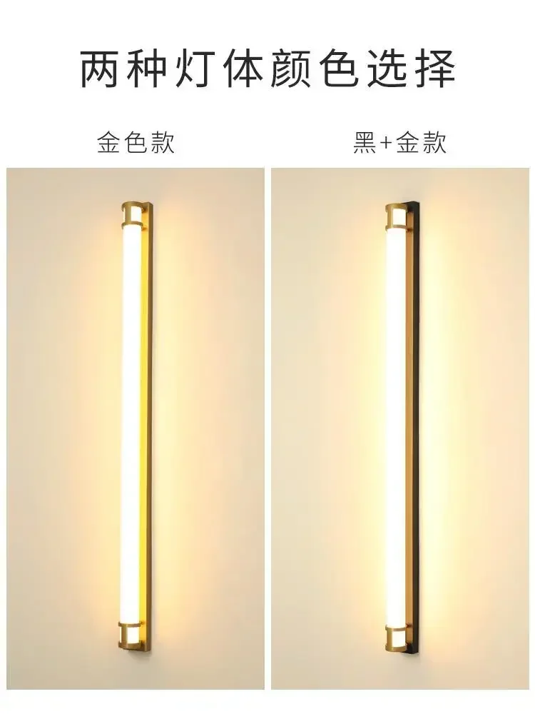 2021 جديد في الهواء الطلق الجدار مصباح إضاءة مقاومة للماء أضواء طويلة حديقة فيلا الشرفة الشمعدان ضوء الذهب الأسود 110 فولت 220 فولت الشمعدان الإنارة #4