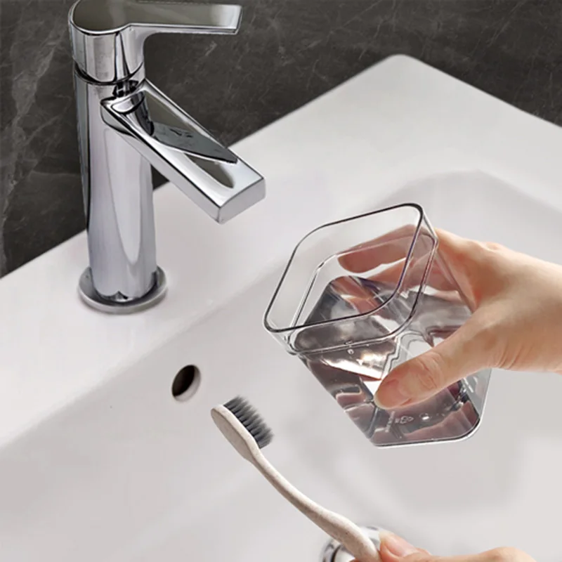 2-in-1 Toothbrush & Toothpaste Organizer: Bathroom Storage Set with Heat-Resistant Mouthwash Cup