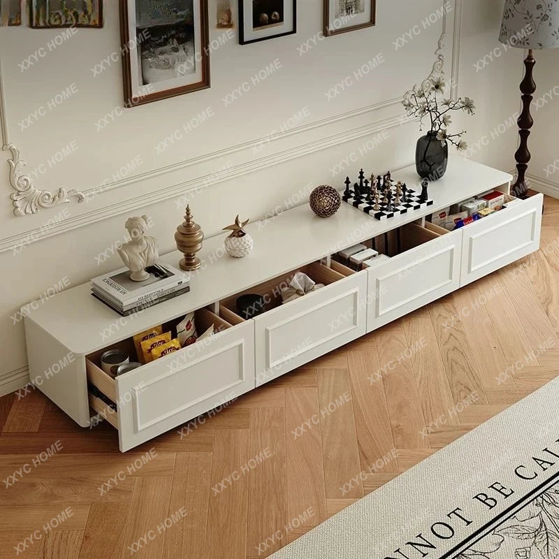 

Тумба под телевизор LLight Cream Wind, маленькая, для дома, для гостиной, из массива дерева