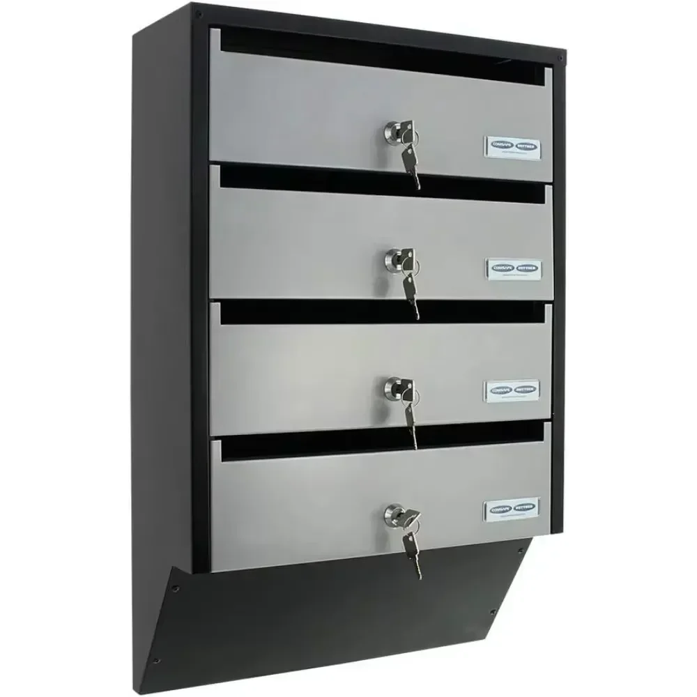 

Apartment Mailbox Warehouse 4 Cylinder Lock Silver/black