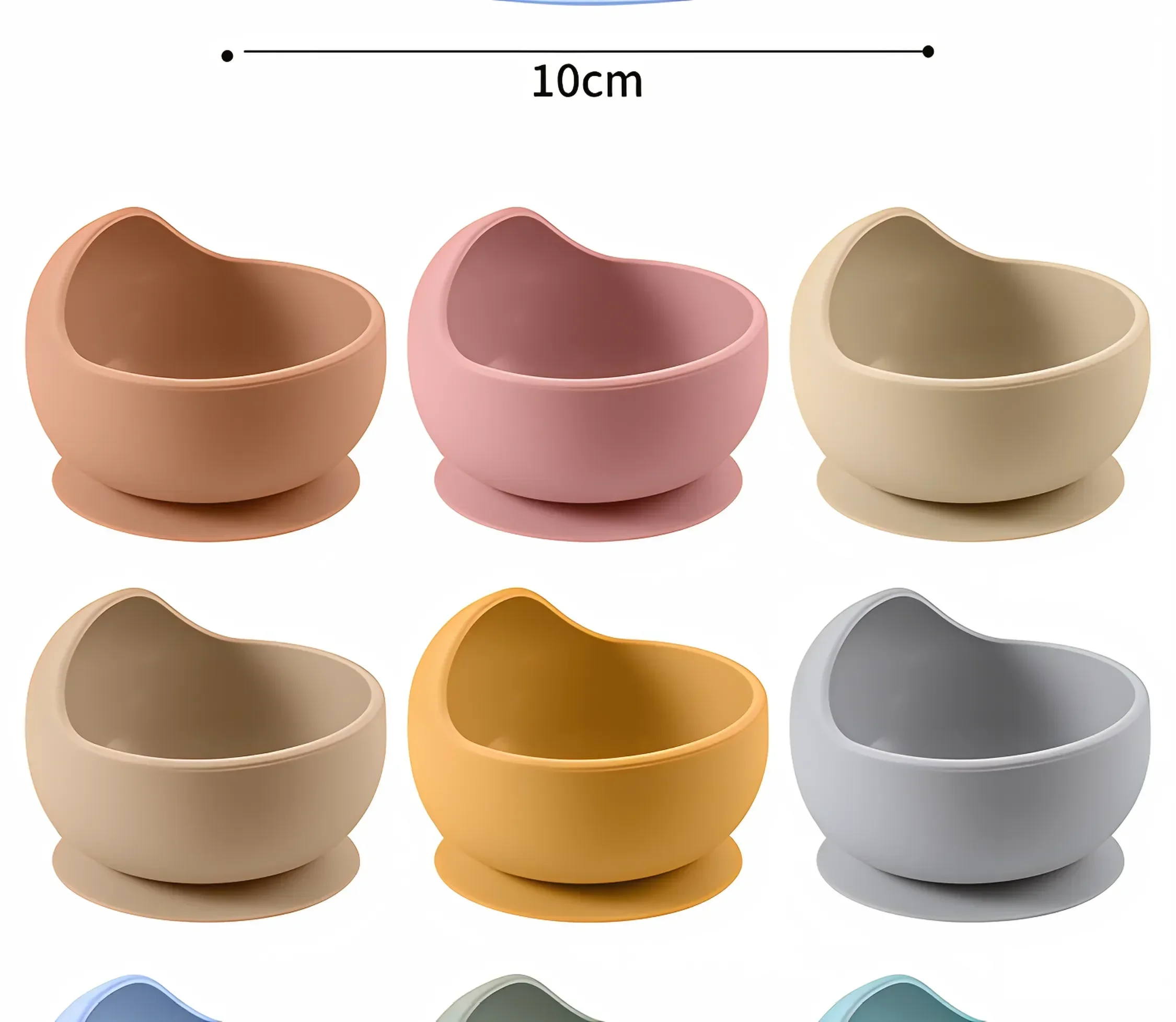 Children Silicone Suction Cup Bowl Feeding Tableware Infant Non-slip Training Learning to Eat Bowl Baby Complementary Bowl