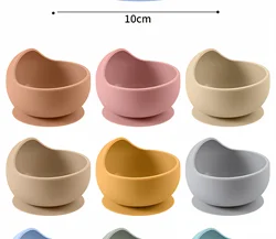 Children Silicone Suction Cup Bowl Feeding Tableware Infant Non-slip Training Learning to Eat Bowl Baby Complementary Bowl