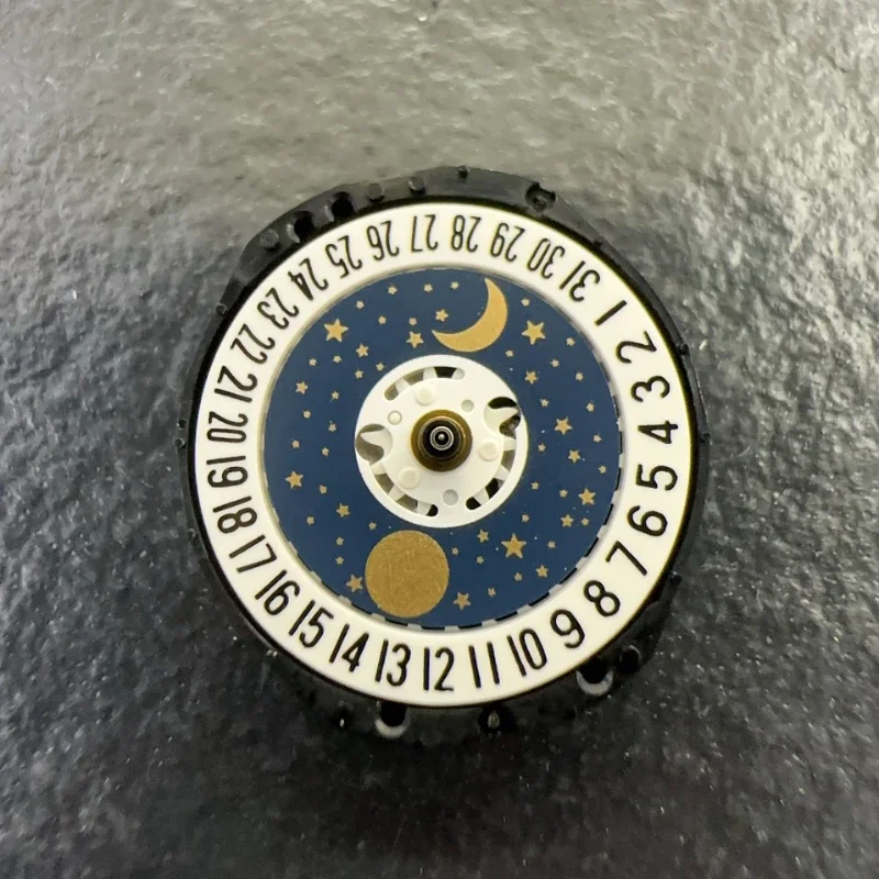 Watch accessories quartz electronic movement PC23 women's dual calendar quartz machine new original modified sun, moon and stars