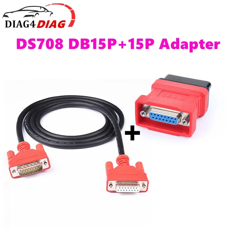 

DS708 OBDII Adapter 16 Pin Adapter Connector For Autel Maxidas DS708 OBD2 Scanner Key Programmer Car Keys Diagnostic Tools