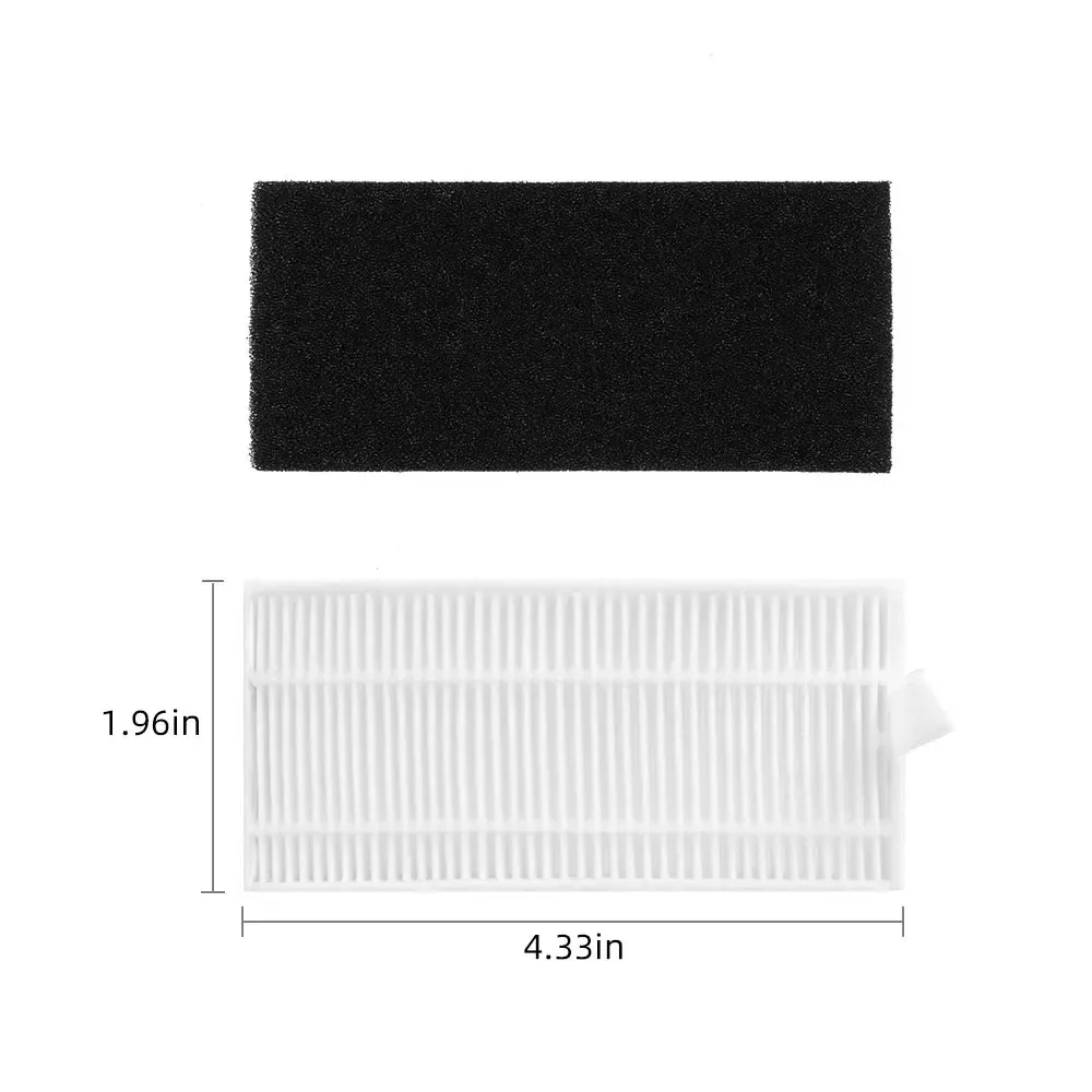 For Conga 990/1190, Ecovacs N79, iBoto V710 Vacuum Parts – Main Brush, HEPA/Pre Filter, Side Brush, Brush Cover, Mop Cloth