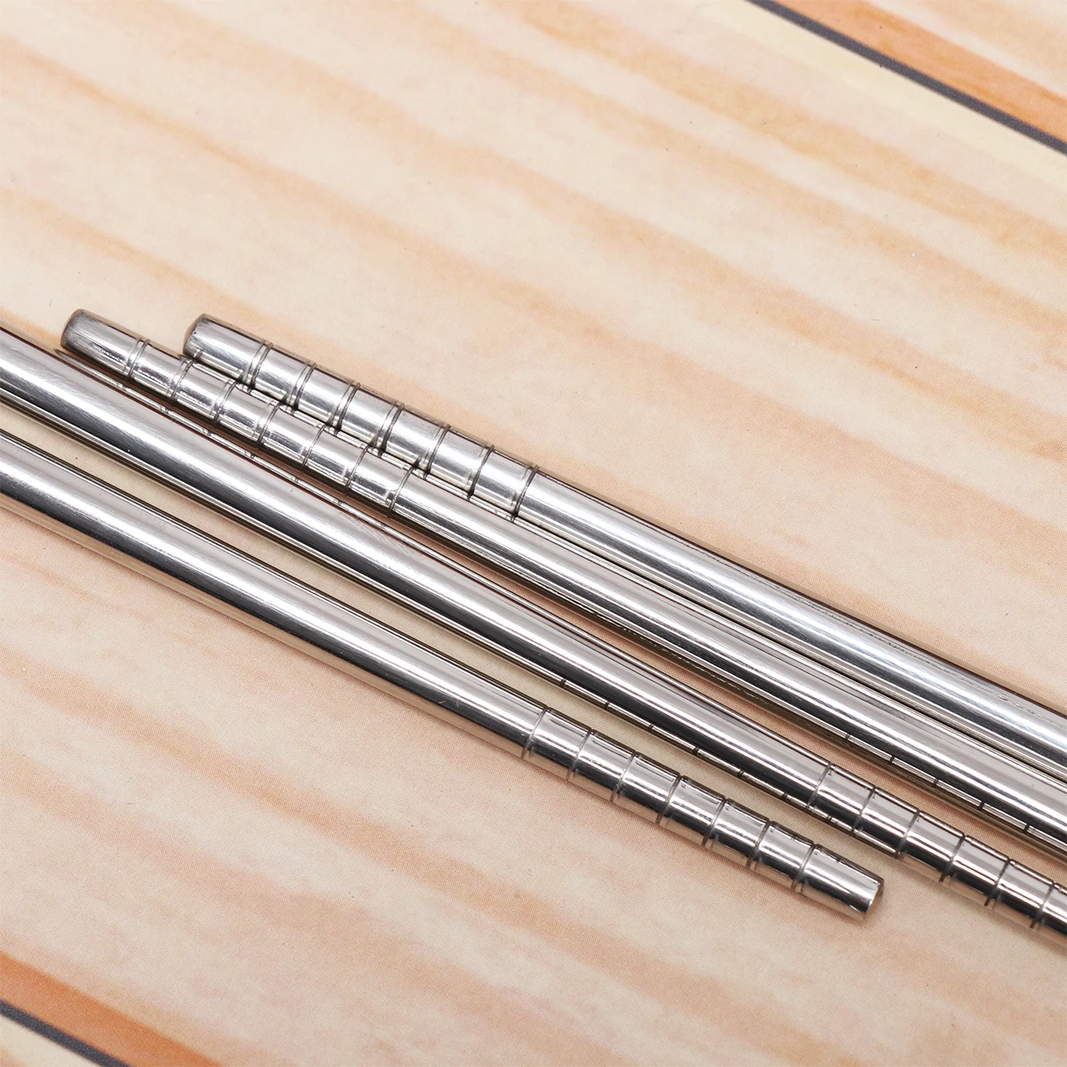 

2pcs 36Cm Anti-Slip Stainless Steel Long Chopsticks Heat-Resistant For Hot Pot Bbq Camping Lightweight Kitchen Utensils