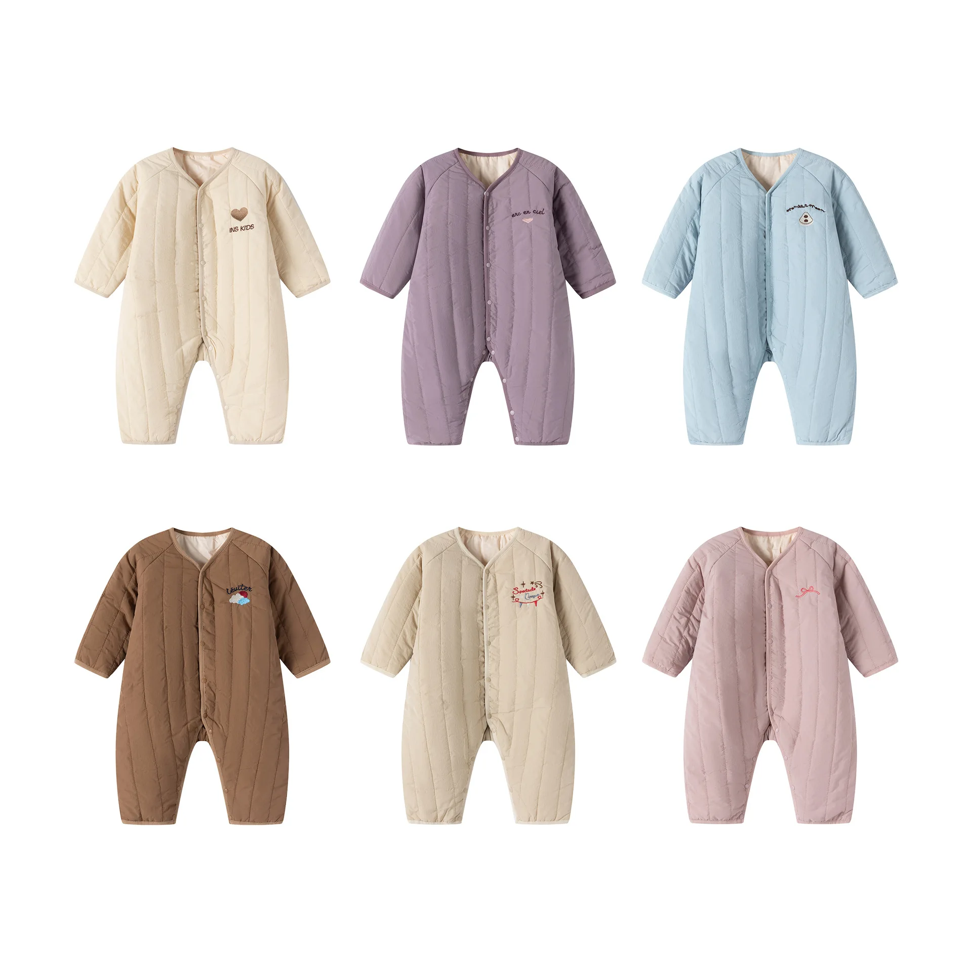 

Baby Long Sleeve Flannel Onesie 2025 New Arrival Infant Autumn/Winter Nordic Style Long Crawling Warm Winter Outfit