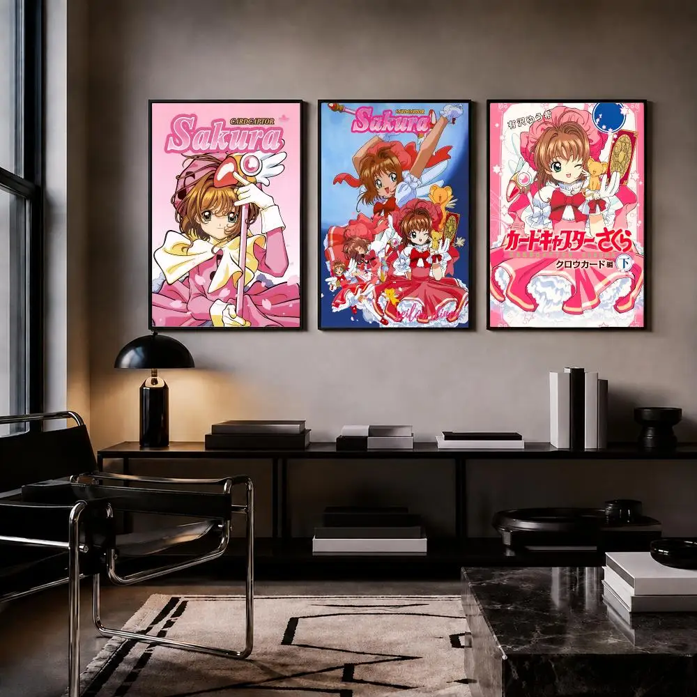 Anime C-Cardcaptor Sakura Poster Trendy HD PP Paper Waterproof Wall Art Print for Bedroom Living Room Decor