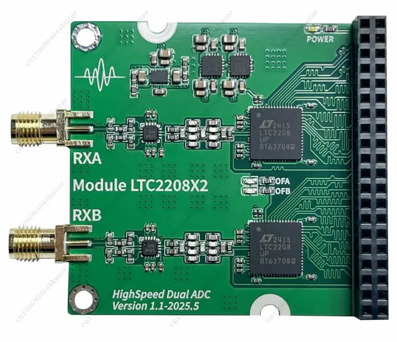 Dual Channel High Speed ADC Module - LTC2208 Arbitrary Waveform Acquisition Board