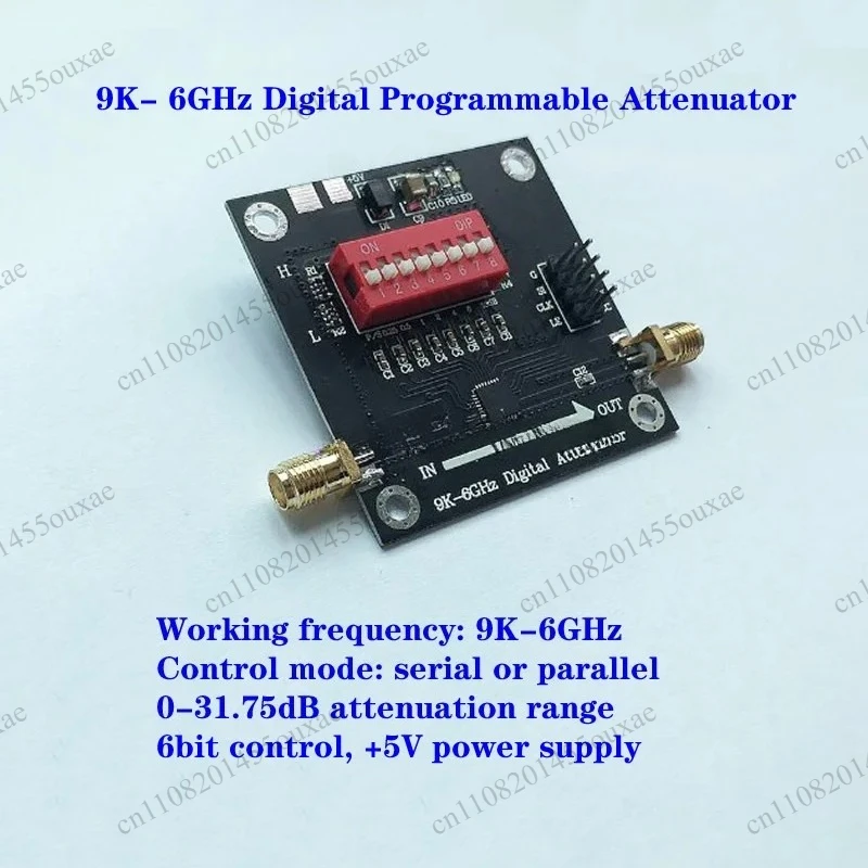 9KHz-6GHz Programmable Digital RF Attenuator 7-Bit Control Maximum 31.75dB Adjustable Attenuation Signal Attenuation Module