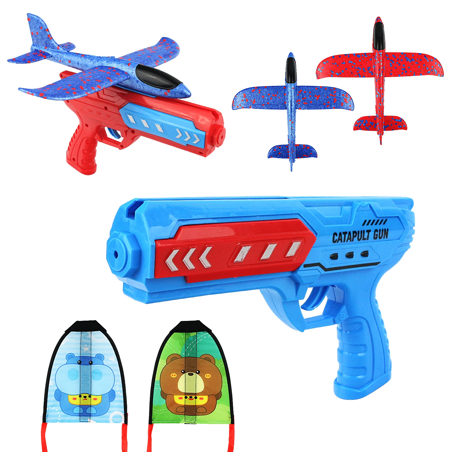 

Foam ejection aircraft gun children's toy hand gliding outdoor parent-child interaction kite gun