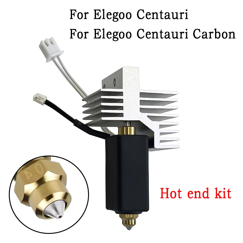 

For Elegoo Centauri Carbon Hot end / Centauri Nozzle Upgrade Ceramic Hotend Assembled 0.4mm Extruder Hotend Kit 3D Printer Parts