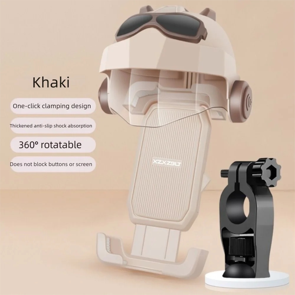 Waterproof Motorcycle Mobile Phone Holder Cradle Clip Adjustable Navigation Phone Holder Shock Resistant Anti Vibration