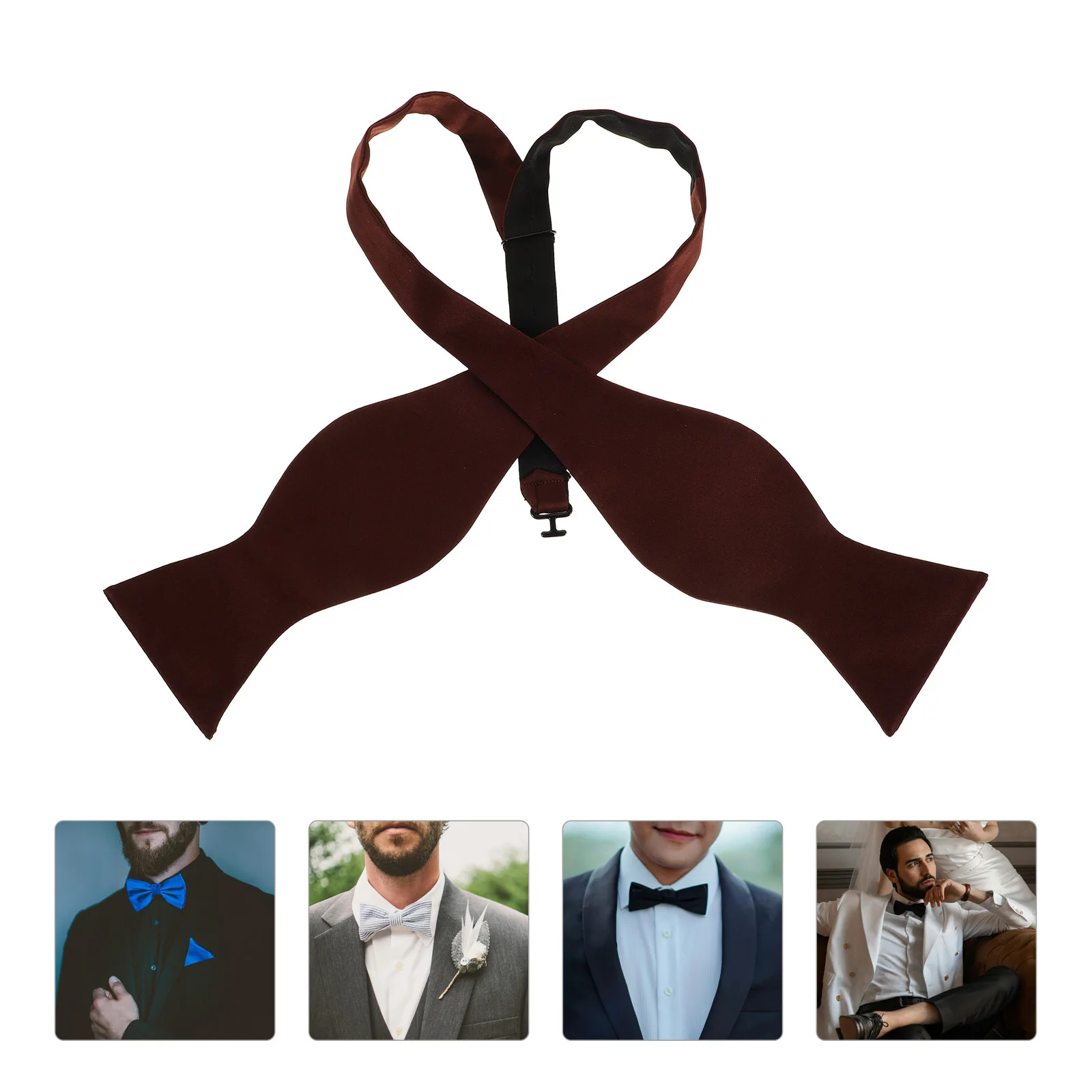 

Self Tie Bow Tie For Men Adjustable Solid Color Elegant Formal Wedding Accessory Tuxedo Suit Decor Mens Bow Ties