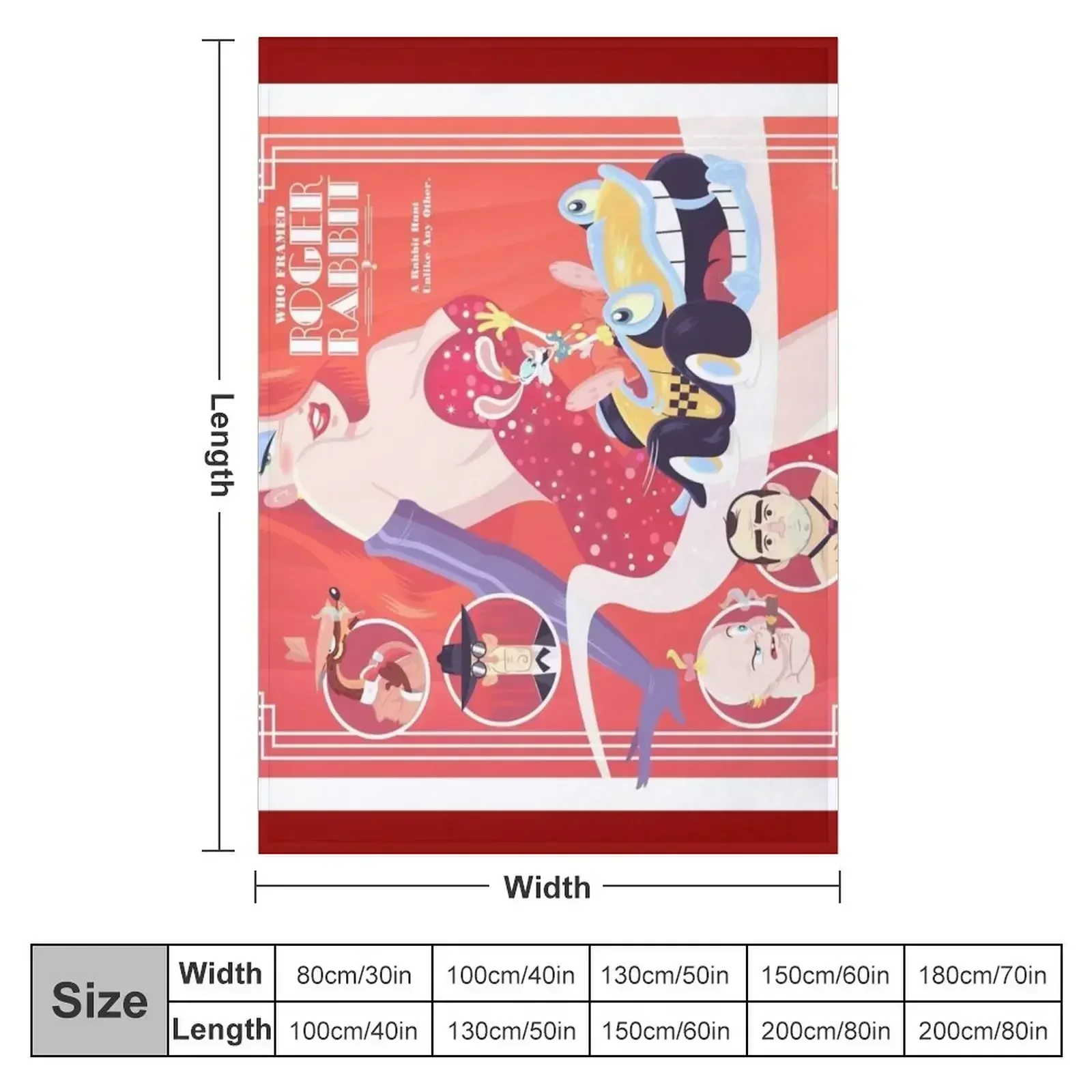 Who Framed Roger Rabbit Throw Blanket