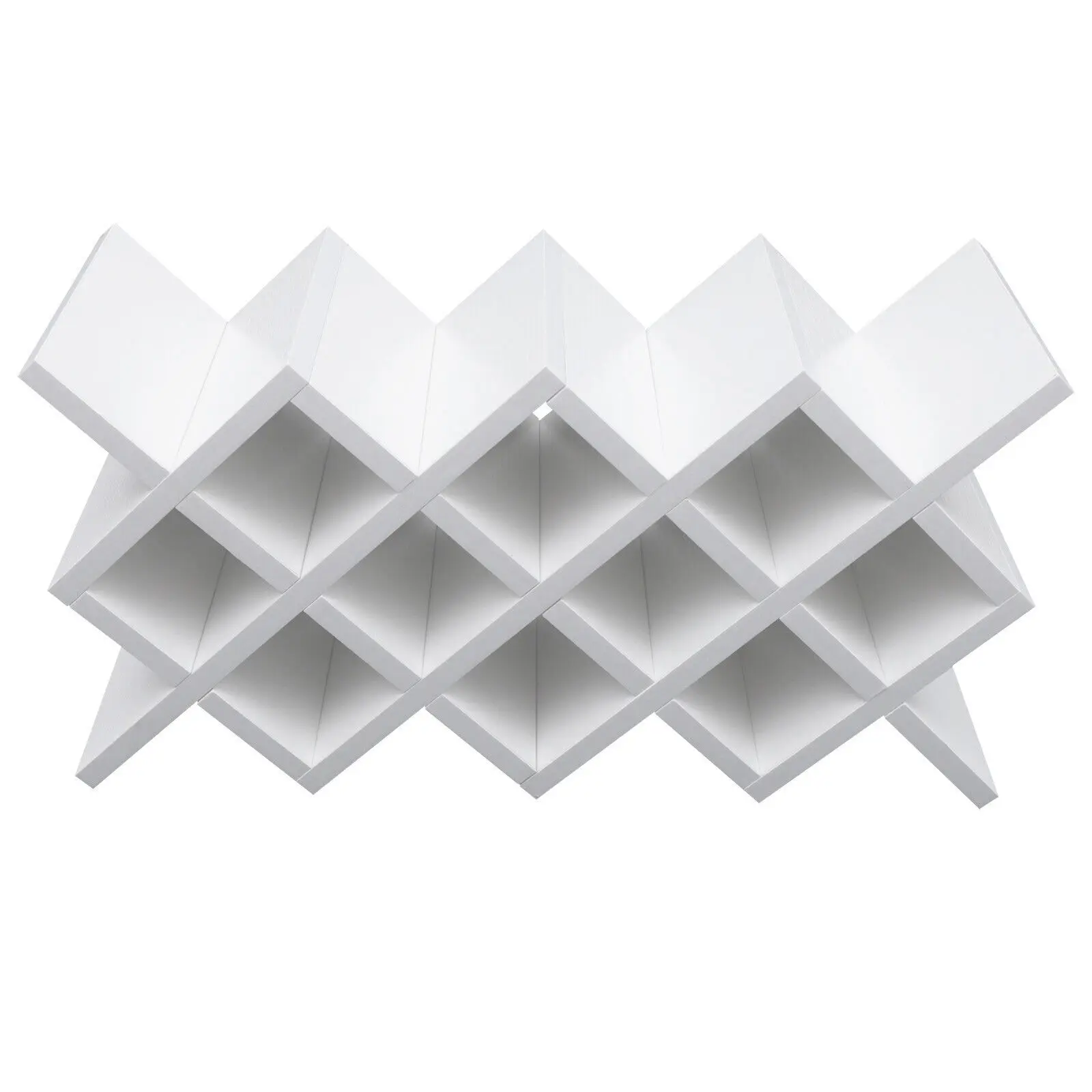 10 Grids Lattice Wine Rack Free Stand Insert Display Bottle Storage Holder Shelf