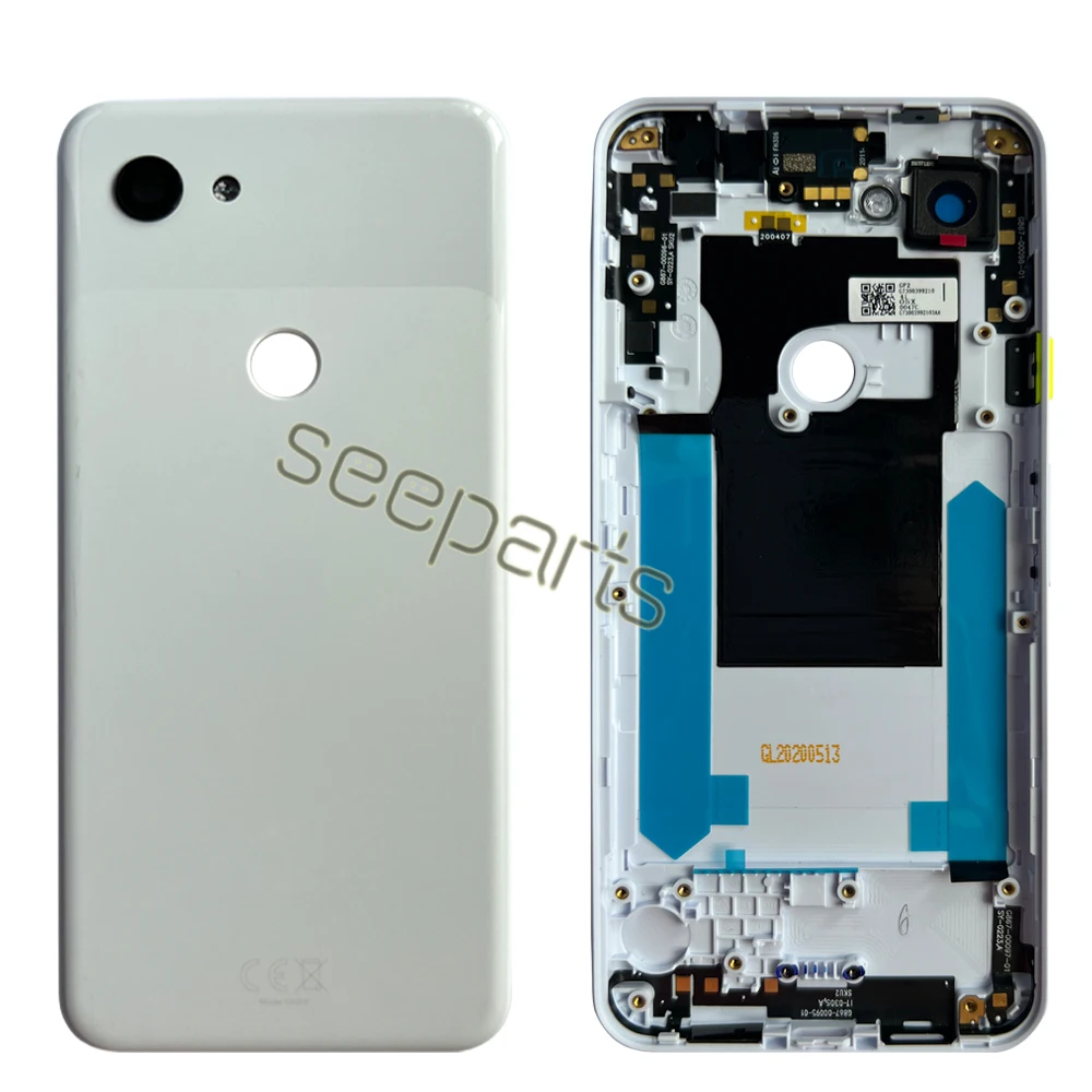 New Cover For Google Pixel 3a XL Battery Cover Door Back Housing Rear Case For Google Pixel 3a Back Battery Door Replacement