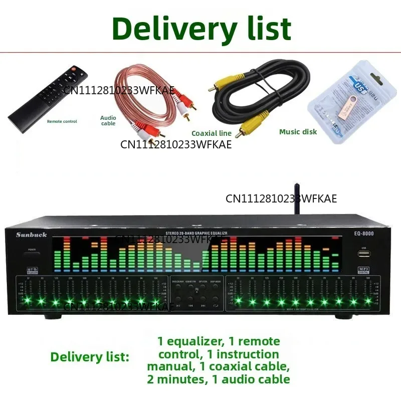 220v  Pro EQ Equalizer, Bluetooth 5.4, Fiber/Coaxial Decoder, USB Playback, Hi-Fi Player