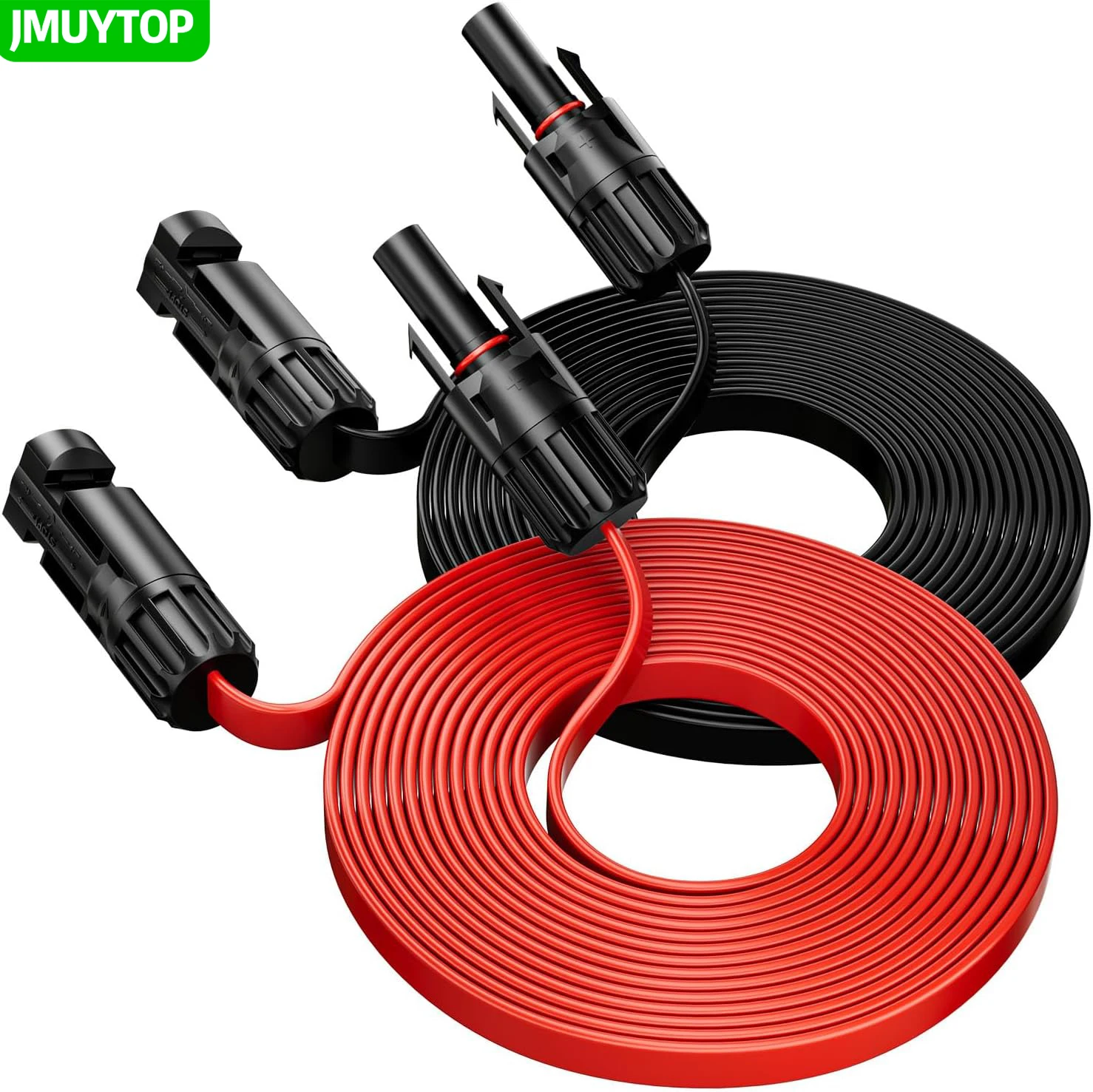 Câble d'extension solaire JMUYTOP 12AWG pour passage par fenêtre, fil plat, pour centrales solaires Zendure/Ecoflow/Anker sur balcon