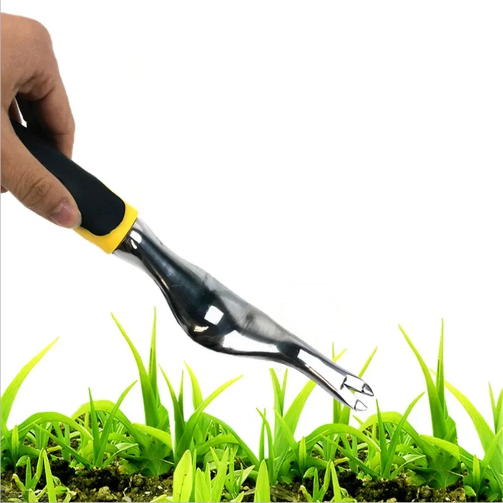 Hand Weeder Tool Stainless Steel Transplant Gardening Curved Head Lawn Farmland Transplant Gardening Bonsai Tools for Garden