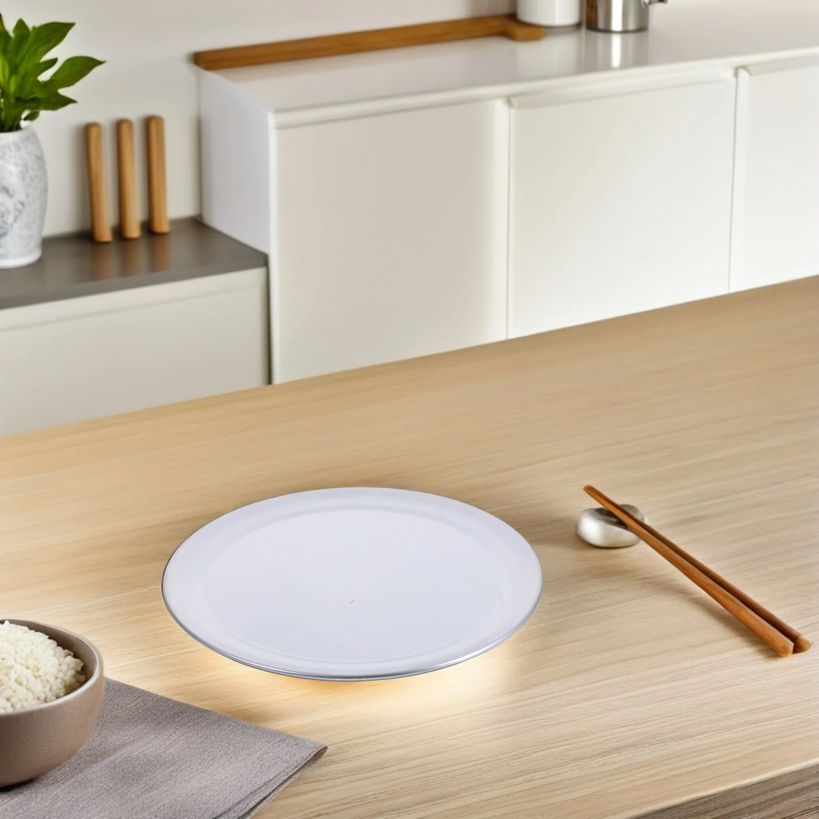 

1pc Large Size Nonstick Pizza Baking Tray Pan Oven Sheet Stainless Steel Roasting Pan for Vegetables Meats