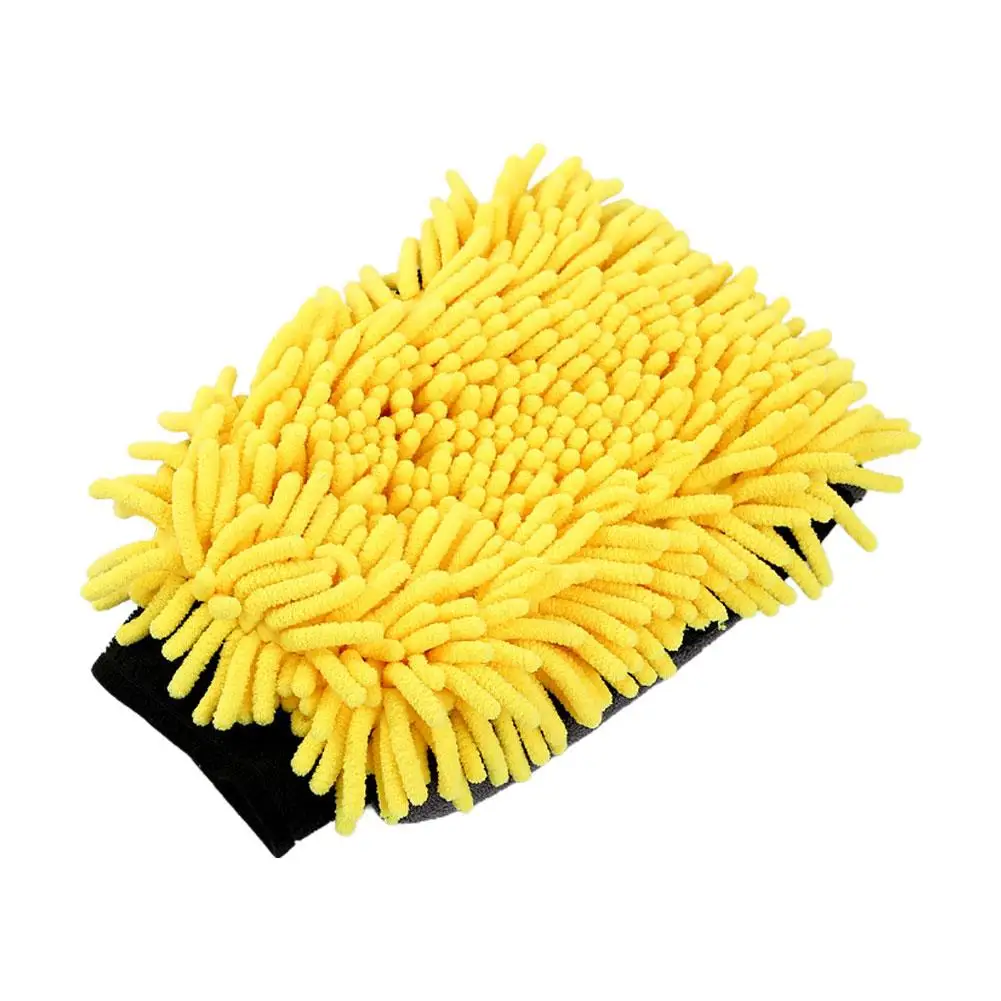 Guante de lavado de coche de Coral suave, manopla gruesa antiarañazos para lavado de coche, cepillo de detalles de encerado, herramienta de limpieza de coche G0D8