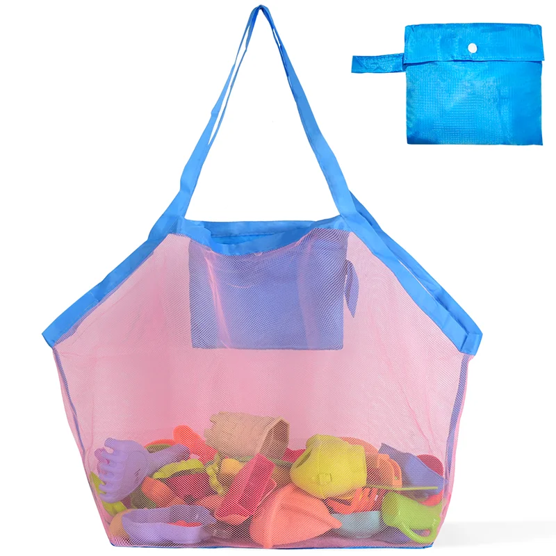 Handbag Beach Shoulder Bag Mesh Shell Bag Beach Essential Bag Beach Toy Handbag