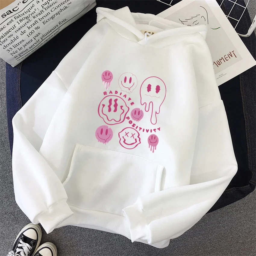 

Hirsionsan Funny Graphic Print Hoodies Women Soft Loose Sportwear Female Sweatshirt Warm Fleece Ladies Pullover Unisex Clothes