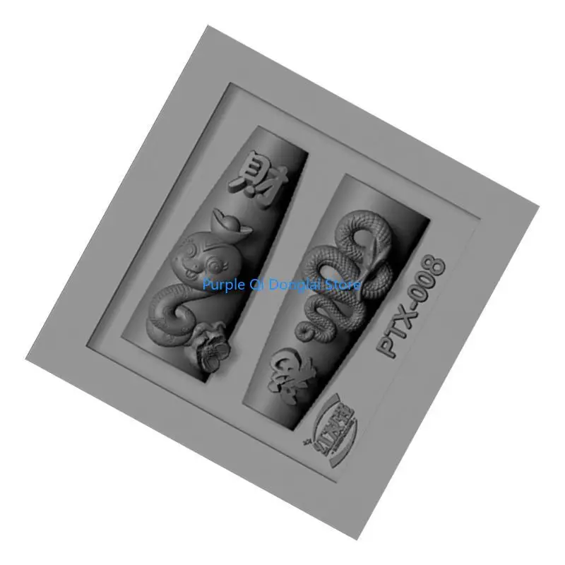 

L21E Snake Resin Carving Molds Snake Stamping Stencils Jewelry Casting Supplies