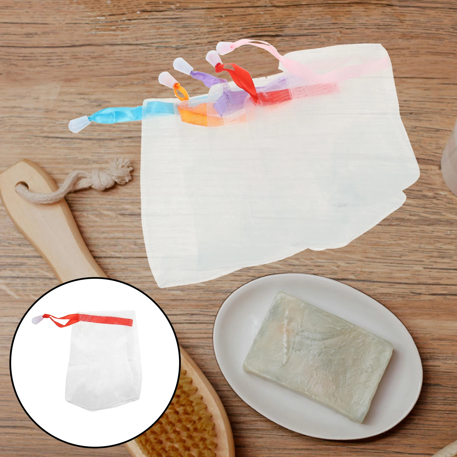 

10pcs Soap Foaming Net Travel Size for Face Body Cleansing H made Portable Lightweight Gift PE PP Network