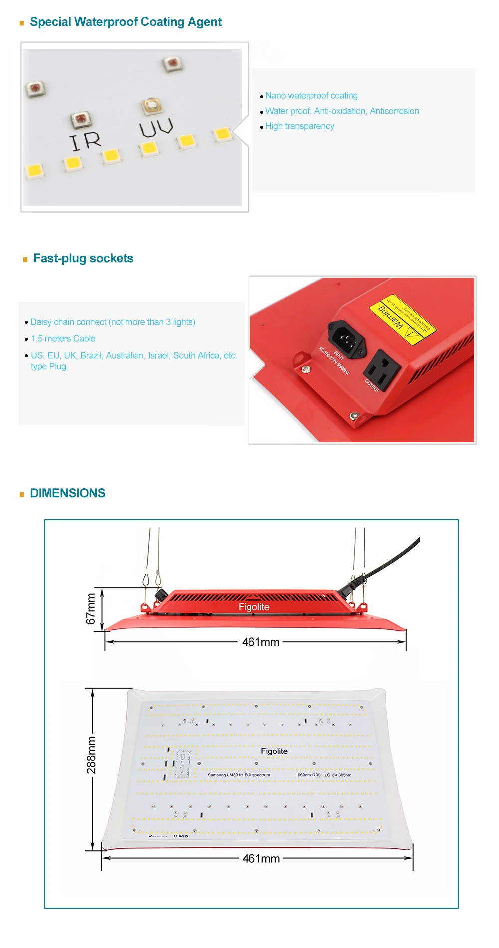 Lampe de croissance LED, 2023 W, LM301H, panneau lumineux, éclairage UV/IR, allumage/extinction, pour tente de culture, dernier modèle, 240