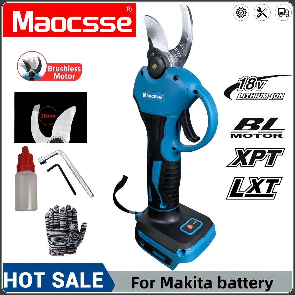 

Brushless Cordless Electric Scissors Pruning Shears Brushless Garden Pruner for Makita 18V Battery