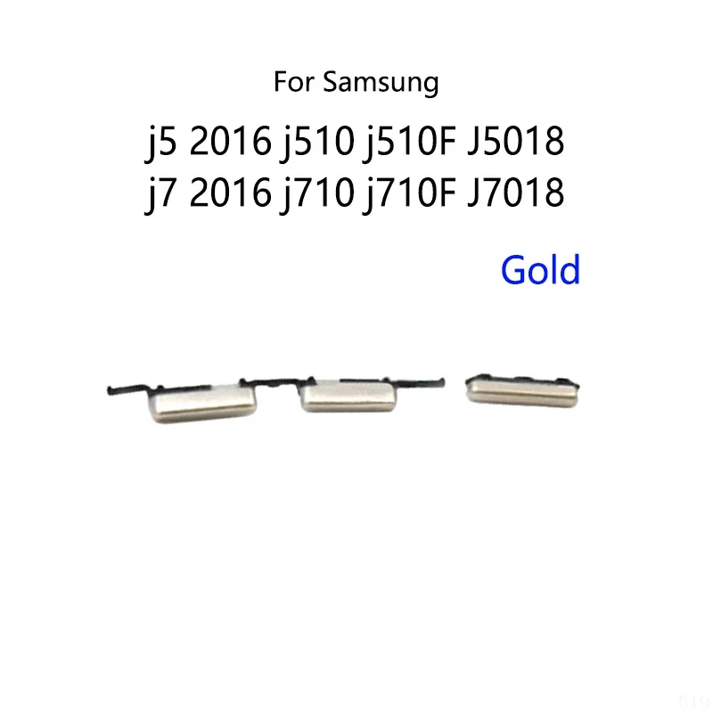 Power Switch Button External Side Volume Mute On / Off Key For Samsung Galaxy J5 2016 J510 J510F J5108 J7 2016 J710 J710F J7108